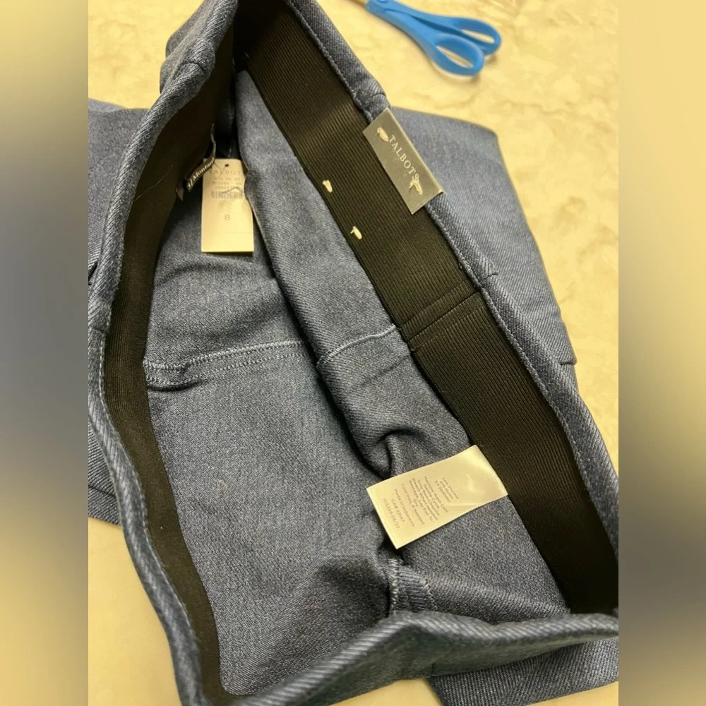 Talbots Montauk pant, denim Heather, misses 8, nwt - Picture 11 of 16